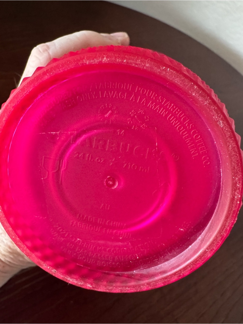 Starbucks Neon Pink Studded Tumbler Cold Cup Venti 24oz with Lid - Picture 6 of 6